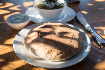 tasty snacks on a white plate