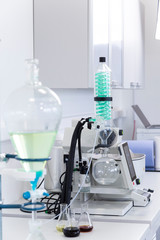 Rotational vaporizer with green condenser during CBDa oil extraction