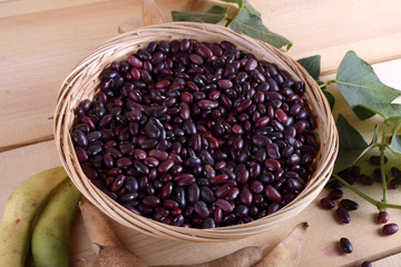 Kidney beans on table