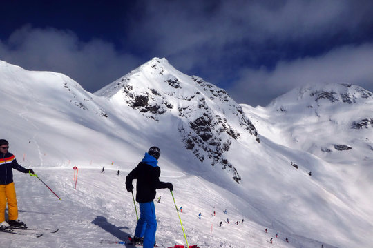 Blick und Abfahrt vom Seekareck in Obertauern