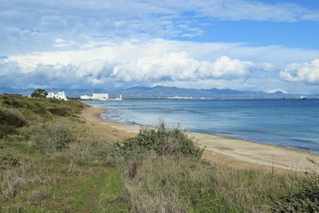 Fototapeta na wymiar Beautiful Sea Side, View, Cyprus
