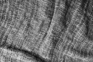 Close-up black and white clothes texture