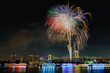 お台場レインボー花火