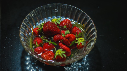 strawberry in a bowl