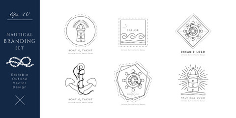 Nautical Vector Icon.Editable outline
