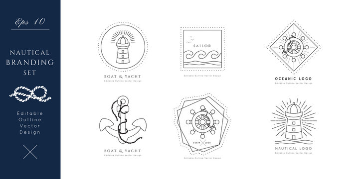 Nautical Vector Icon.Editable outline