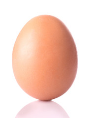 Fresh egg isolated on  white background