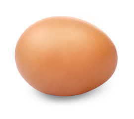 Fresh egg isolated on  white background