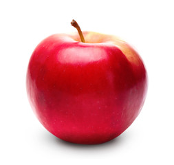 Fresh apple isolated on white background.