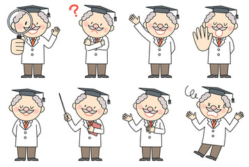 博士のポーズのバリエーション　セット