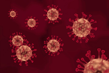virus with dark background