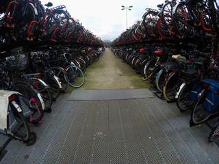 Amsterdam bicycle parking