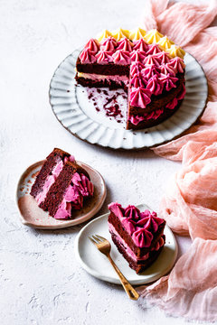 Red velvet chocolate beet cake