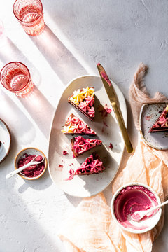 Red velvet chocolate beet cake