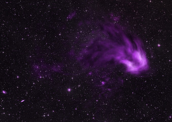 Star field in space and a nebulae.