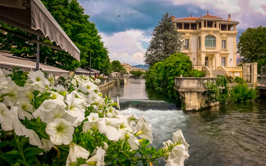 Vue de l'Isle sur la Sorgue, Provence, Vaucluse, France.