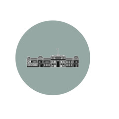 Argentine presidential house, also called pink house in Buenos Aires city