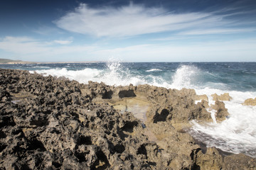 Seascape near Qawra Point Beach in Malta