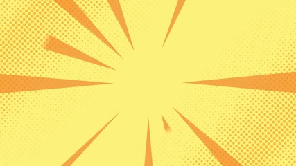 Pop art background with polka dots and shapes.