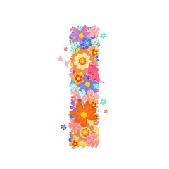 colorful blossom of meadow flowers with butterflies and flying l