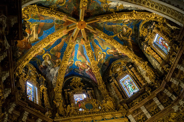 Fototapeta na wymiar interior of st vitus cathedral of spain