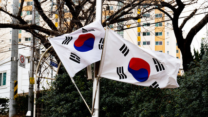the national flag of Korea, Taegeukgi