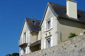 Fototapeta na wymiar Maison bretonne, France