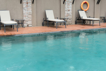 Obraz na płótnie Canvas exterior design of swimming pool and common area