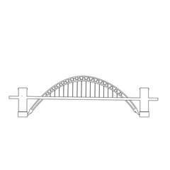 vector of Swing Bridge in Gateshead City