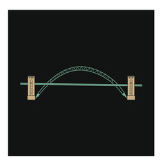 vector of Swing Bridge in Gateshead City