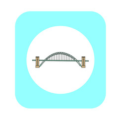 vector of Swing Bridge in Gateshead City