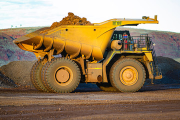 Dump truck on iron ore mine © John