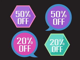Sale tags,Label icon, vector