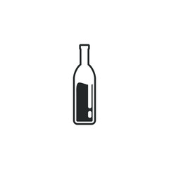 bottle icon template color editable. bottle symbol vector sign isolated on white background illustration for graphic and web design.