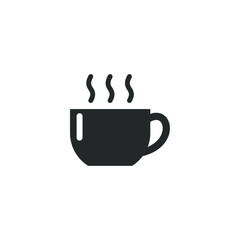 Coffee cup icon template color editable. Coffee cup symbol vector sign isolated on white background illustration for graphic and web design.