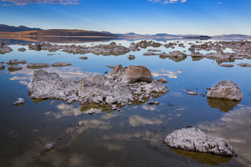 Eastern lakeside at Mono Lake during summer, California, USA