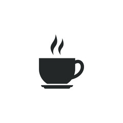 Coffee cup icon template color editable. Coffee cup symbol vector sign isolated on white background illustration for graphic and web design.