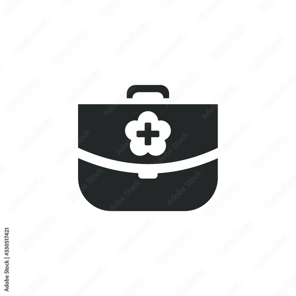 Aufkleber first aid icon template color editable. first aid symbol vector sign isolated on white background il