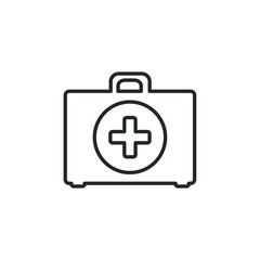 First aid icon template color editable. First aid symbol vector sign isolated on white background illustration for graphic and web design.