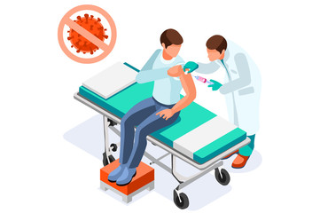 Coronavirus symbolic alert, infection risk symbol. Virus infected person with fever, coronaviruses signs and symptoms. Global health caution to viruses pandemic outbreak. Medical concept. Vector