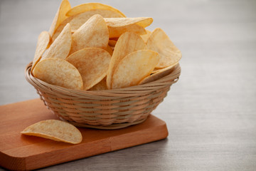 bowl of potato chips
