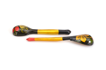 Traditional Russian national wooden painted (so-called 