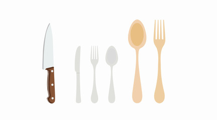 Vector Isolated Set of Kitchenware Illustration, Icons