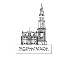 Seo Cathedral in Zaragoza city Spain