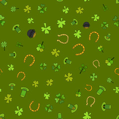 Saint Patrick's Day Vector Seamless