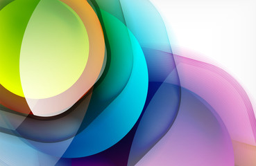 Abstract background - glass shiny transprent hexagon shapes overlapping eath other. Vector Illustration For Wallpaper, Banner, Background, Card, Book Illustration, landing page