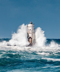 ligthouse storm mangiabarche calasetta sardinia