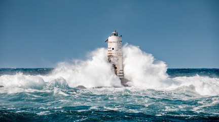 ligthouse storm mangiabarche calasetta sardinia