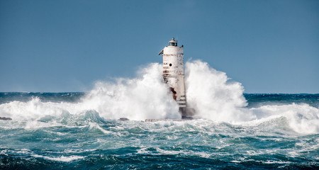 ligthouse storm mangiabarche calasetta sardinia © ivan canavera