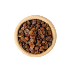 Heap of Dark Brown Sweet Raisins, Dried Grapes Pile
